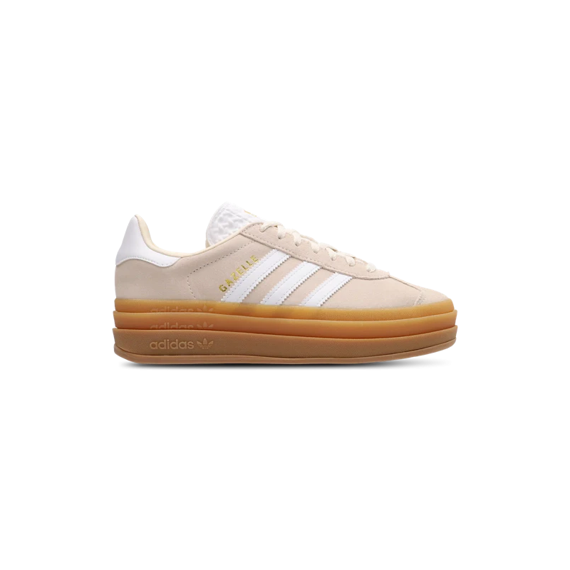 Adidas Gazelle Bold White Gold Unisex Sneakers