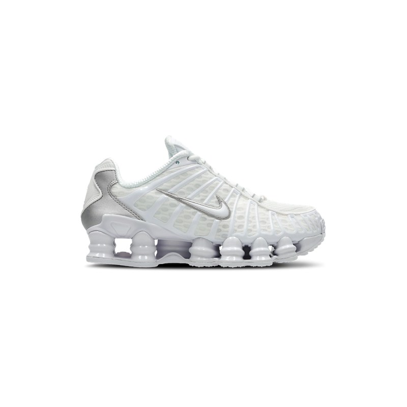 Nike Shox TL White Metallic Silver Unisex Sneakers