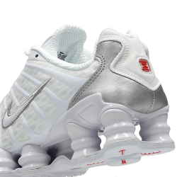 Nike Shox TL White Metallic Silver Unisex Sneakers