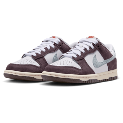 Nike Dunk Low White Burgundy Ash Unisex Sneakers