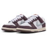 Nike Dunk Low White Burgundy Ash Unisex Sneakers