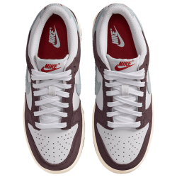 Nike Dunk Low White Burgundy Ash Unisex Sneakers