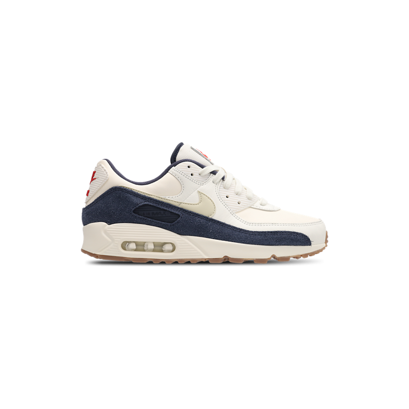 Nike Air Max 90 Pale Ivory Lt Khaki Thunder Blue Unisex Sneakers