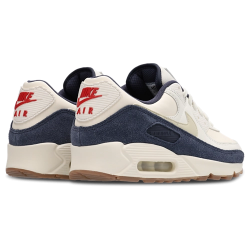 Nike Air Max 90 Pale Ivory Lt Khaki Thunder Blue Unisex Sneakers