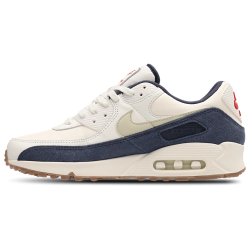 Nike Air Max 90 Pale Ivory Lt Khaki Thunder Blue Unisex Sneakers