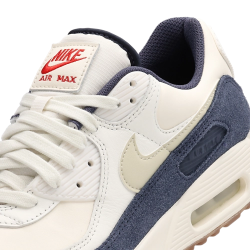 Nike Air Max 90 Pale Ivory Lt Khaki Thunder Blue Unisex Sneakers