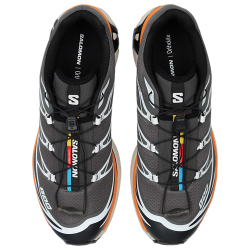 Salomon XT-6 Pewter Black Turmeric Unisex Sneakers
