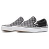 Vans Slip-On Black Pewter Checkerboard White Baskets Unisexes