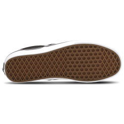 Vans Slip-On Black Pewter Checkerboard White Baskets Unisexes