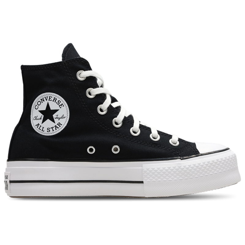 Converse Chuck Taylor All Star Lift Hi Black White Red Zapatillas Unisex