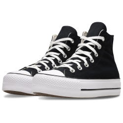 Converse Chuck Taylor All Star Lift Hi Black White Red Zapatillas Unisex