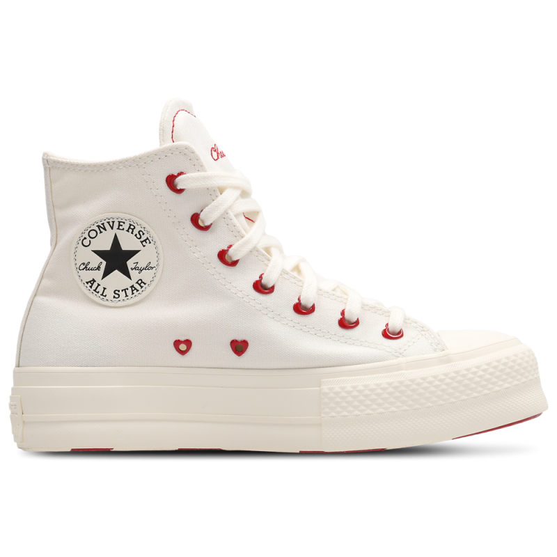 Converse Chuck Taylor All Star Lift Hi Vintage White Egret Zapatillas Unisex
