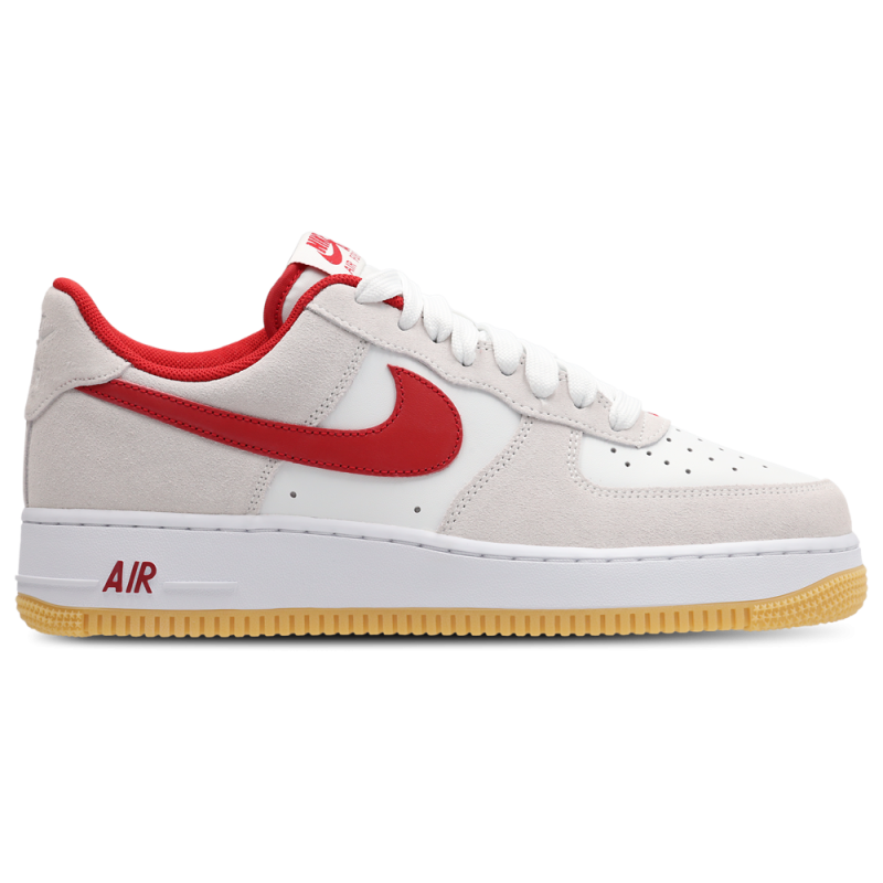 Nike Air Force 1 Low Summit White Varsity Red Baskets Unisexes
