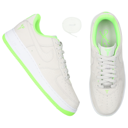 Nike Air Force 1 Low Vast Grey Electric Green Zapatillas Unisex