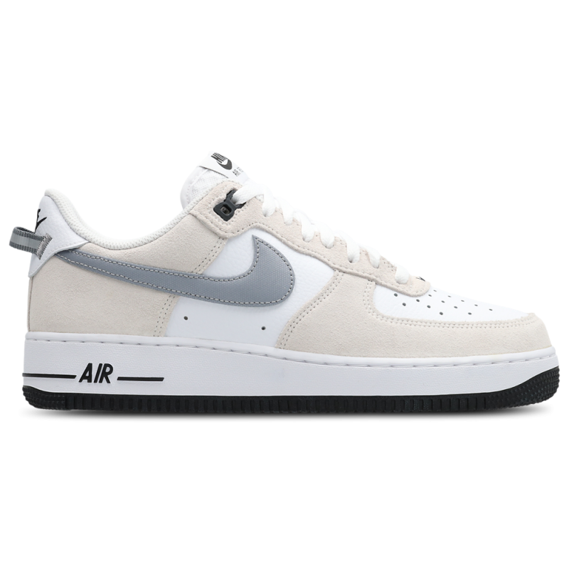 Nike Air Force 1 Low White Metallic Cool Grey Black Sneakers Unisex