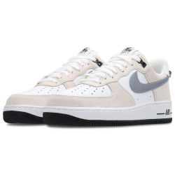 Nike Air Force 1 Low White Metallic Cool Grey Black Sneakers Unisex