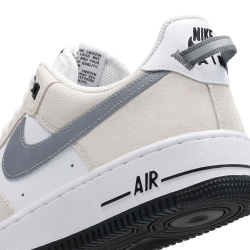 Nike Air Force 1 Low White Metallic Cool Grey Black Sneakers Unisex