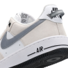 Nike Air Force 1 Low White Metallic Cool Grey Black Sneakers Unisex