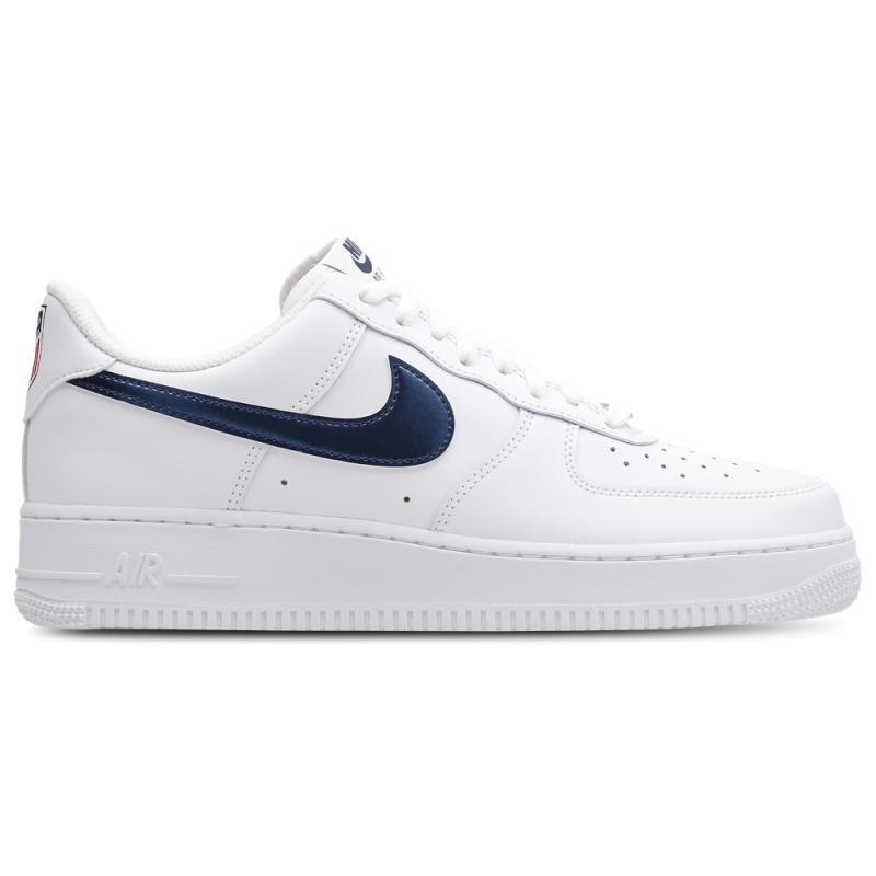 Nike Air Force 1 Low White Metallic Gold Midnight Navy Unisex Sneaker