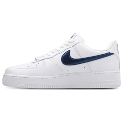 Nike Air Force 1 Low White Metallic Gold Midnight Navy Unisex Sneaker