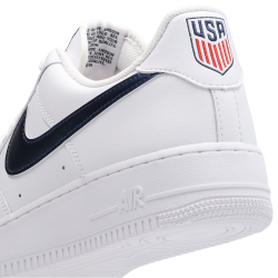 Nike Air Force 1 Low White Metallic Gold Midnight Navy Unisex Sneaker