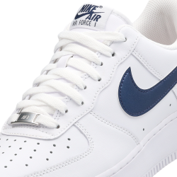 Nike Air Force 1 Low White Metallic Gold Midnight Navy Unisex Sneaker