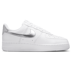 Nike Air Force 1 Low White Metallic Silver Baskets Unisexes