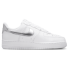 Nike Air Force 1 Low White Metallic Silver Baskets Unisexes