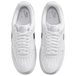 Nike Air Force 1 Low White Metallic Silver Baskets Unisexes