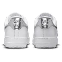 Nike Air Force 1 Low White Metallic Silver Baskets Unisexes