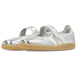 Adidas Samba Jane Silver Metallic Off White Baskets Unisexes