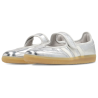 Adidas Samba Jane Silver Metallic Off White Baskets Unisexes