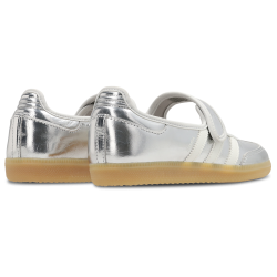 Adidas Samba Jane Silver Metallic Off White Baskets Unisexes
