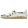 Adidas Samba Jane Silver Metallic Off White Baskets Unisexes