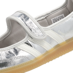 Adidas Samba Jane Silver Metallic Off White Baskets Unisexes