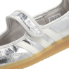 Adidas Samba Jane Silver Metallic Off White Baskets Unisexes