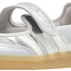 Adidas Samba Jane Silver Metallic Off White Baskets Unisexes
