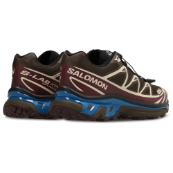 Salomon XT-6 Earth Brown Maroon Banner Mykonos Blue Zapatillas Unisex