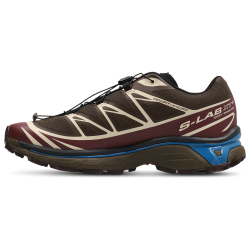 Salomon XT-6 Earth Brown Maroon Banner Mykonos Blue Zapatillas Unisex