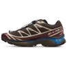 Salomon XT-6 Earth Brown Maroon Banner Mykonos Blue Zapatillas Unisex