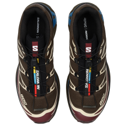 Salomon XT-6 Earth Brown Maroon Banner Mykonos Blue Zapatillas Unisex