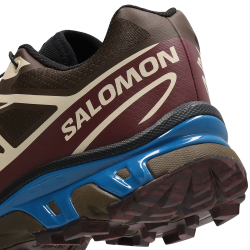 Salomon XT-6 Earth Brown Maroon Banner Mykonos Blue Zapatillas Unisex